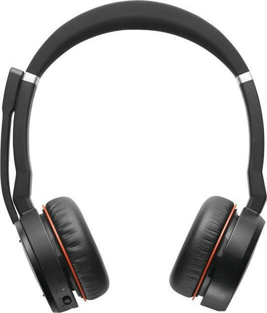 Jabra Evolve 75 UC Duo + Link 370 Ασύρματα On Ear Multimedia Ακουστικά με μικροφωνο και σύνδεση Bluetooth / USB-A - Image 2