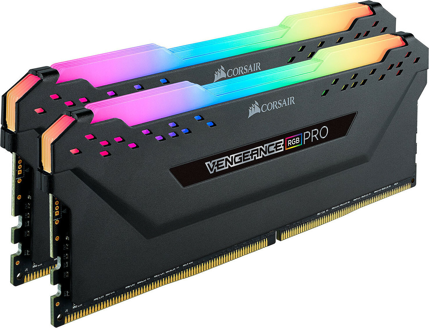 Corsair Vengeance RGB Pro DDR4 16GB RAM με 2x8GB Modules και Ταχύτητα 3600 για Desktop CMW16GX4M2D3600C18 - Image 2