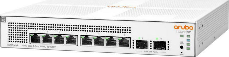 Aruba Instant On 1930 Managed L2 PoE+ Switch με 8 Θύρες Gigabit (1Gbps) Ethernet και 2 SFP Θύρες - Image 2