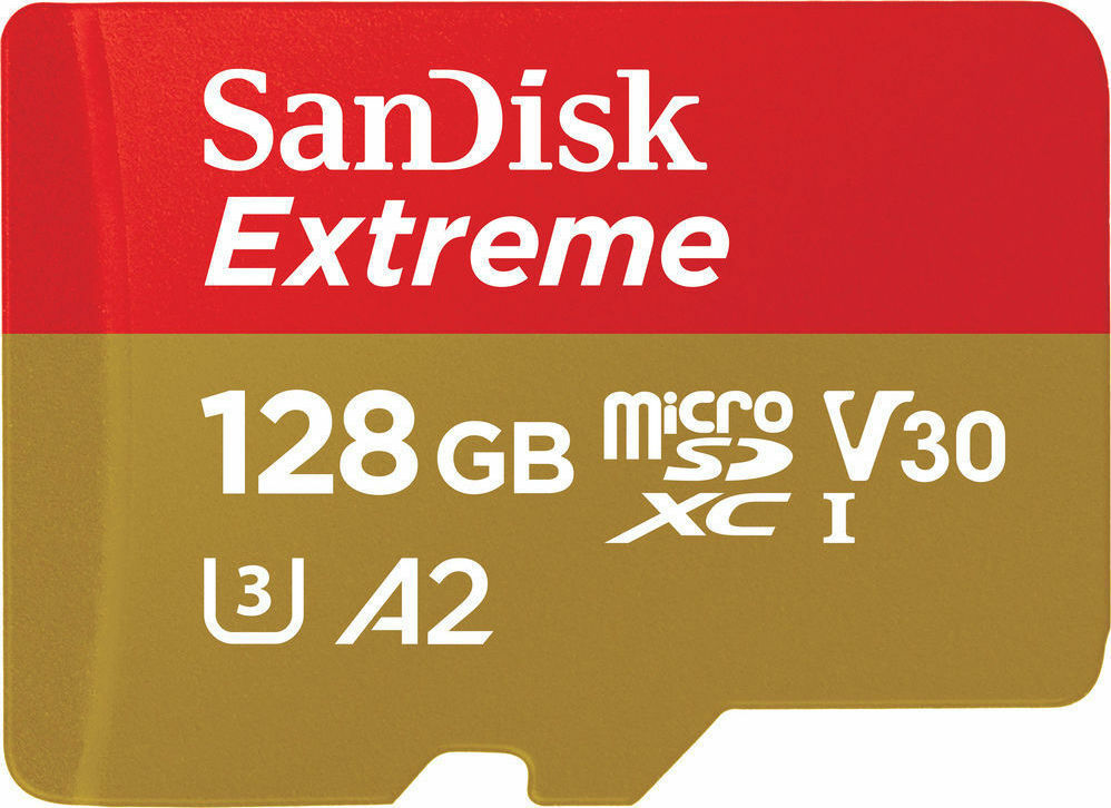 Sandisk Extreme microSDXC 128GB Class 10 U3 V30 A2 UHS-I με αντάπτορα - Image 5