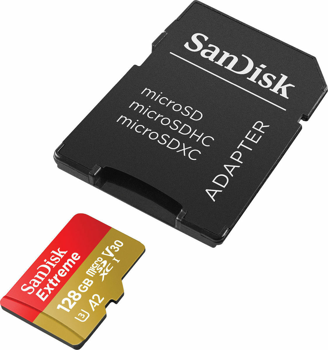 Sandisk Extreme microSDXC 128GB Class 10 U3 V30 A2 UHS-I με αντάπτορα - Image 3