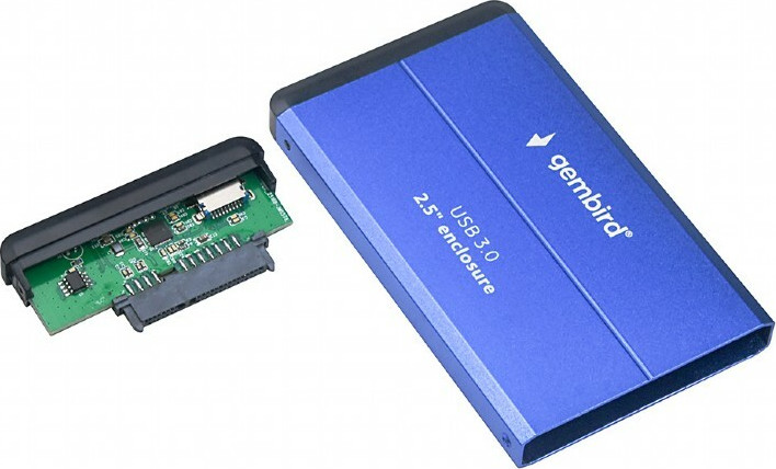 Gembird Θήκη για Σκληρό Δίσκο 2.5" SATA III με σύνδεση USB3.0 σε Μπλε χρώμα EE2-U3S-2-B - Image 2