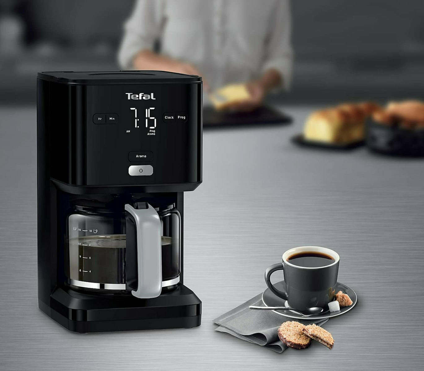 Tefal Προγραμματιζόμενη CM600810 Καφετιέρα Φίλτρου 1000W Black - Image 8