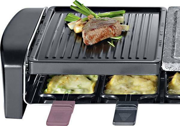 Severin RG9645 Επιτραπέζια Ηλεκτρική Ψησταριά Raclette Λείας και Αυλακωτής Πλάκας 1400W 42x21εκ. RG 9645 - Image 2