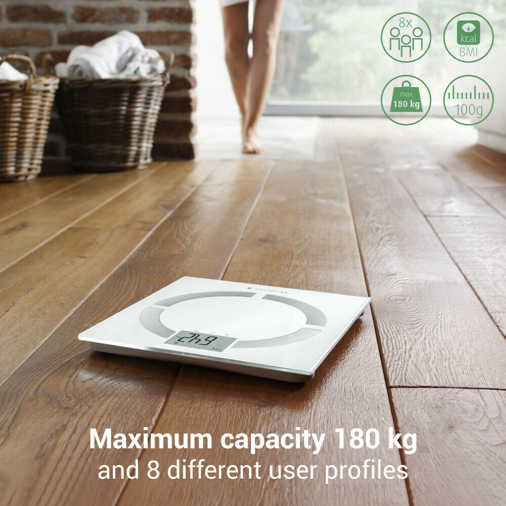 Medisana BS 444 Connect Smart Ζυγαριά 180kg με Λιπομετρητή & Bluetooth Λευκή - Image 6