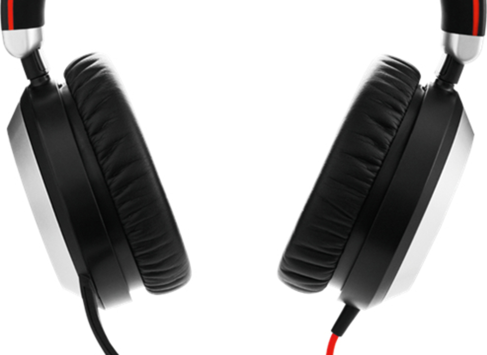 Jabra Evolve 80 UC Duo Over Ear Multimedia Ακουστικά με μικροφωνο και σύνδεση USB-A / 3.5mm Jack - Image 5