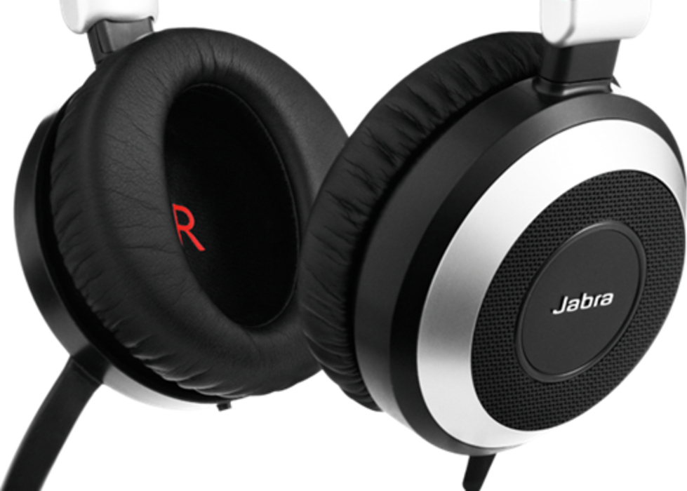 Jabra Evolve 80 UC Duo Over Ear Multimedia Ακουστικά με μικροφωνο και σύνδεση USB-A / 3.5mm Jack - Image 4
