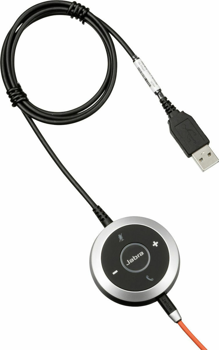 Jabra Evolve 80 UC Duo Over Ear Multimedia Ακουστικά με μικροφωνο και σύνδεση USB-A / 3.5mm Jack - Image 8