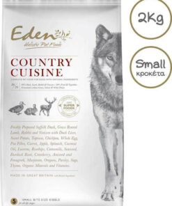 Eden 80/20 Country Cuisine Game With Lamb Μικρή Κροκέτα 2kg Ξηρά Τροφή Σκύλων Μικρόσωμων Φυλών με Αρνί και Πάπια