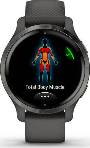 Garmin Venu 2S Stainless Steel 40mm Αδιάβροχο Smartwatch με Παλμογράφο (Slate / Graphite) - Image 5