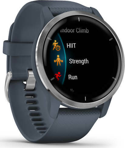 Garmin Venu 2 Stainless Steel 45mm Αδιάβροχο Smartwatch με Παλμογράφο (Silver / Granite) - Image 3