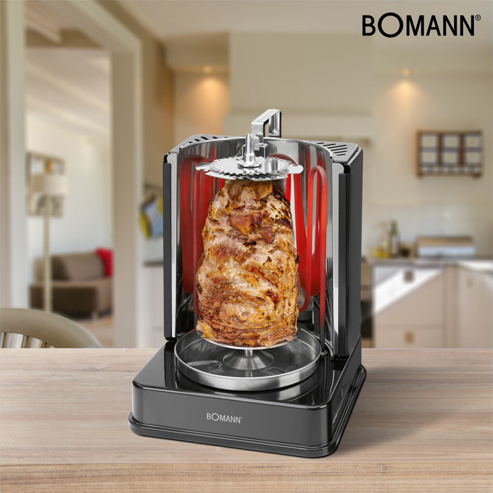 Bomann DVG 3006 CB 630061 Ηλεκτρικό Grill 1400W Μαύρο - Image 3