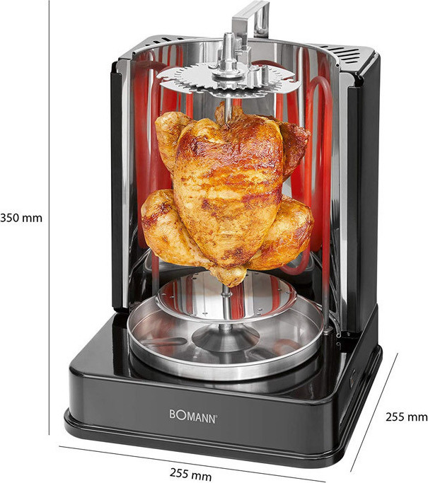 Bomann DVG 3006 CB 630061 Ηλεκτρικό Grill 1400W Μαύρο - Image 5