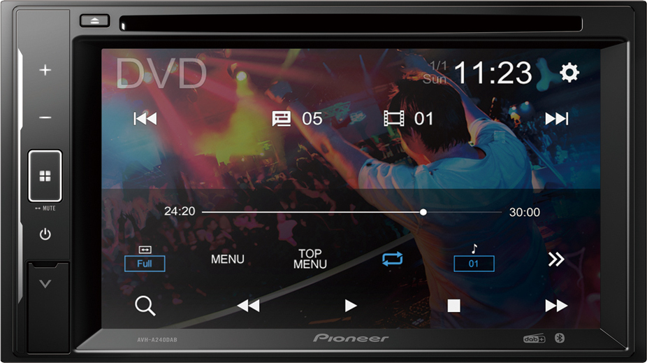 Pioneer Ηχοσύστημα Αυτοκινήτου 2DIN (Bluetooth/USB/AUX/WiFi/GPS/Apple-Carplay/Android-Auto) με Οθόνη Αφής 6.2" & Αποσπώμενη Πρόσοψη AVH-A240DAB - Image 3