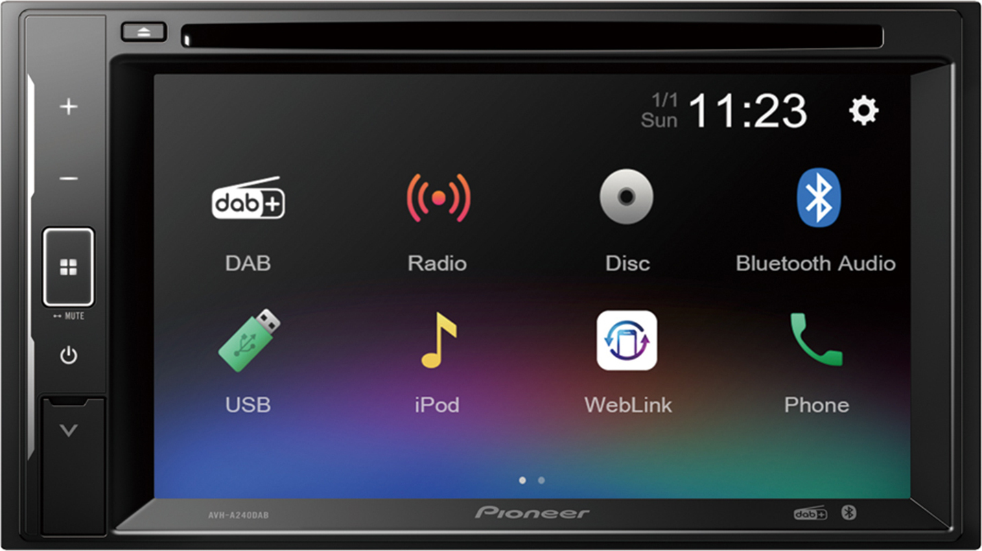 Pioneer Ηχοσύστημα Αυτοκινήτου 2DIN (Bluetooth/USB/AUX/WiFi/GPS/Apple-Carplay/Android-Auto) με Οθόνη Αφής 6.2" & Αποσπώμενη Πρόσοψη AVH-A240DAB - Image 2