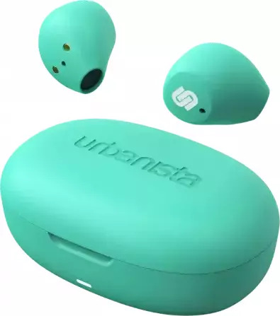 Urbanista Lisbon In-ear Bluetooth Handsfree Ακουστικά με Θήκη Φόρτισης Mint Green