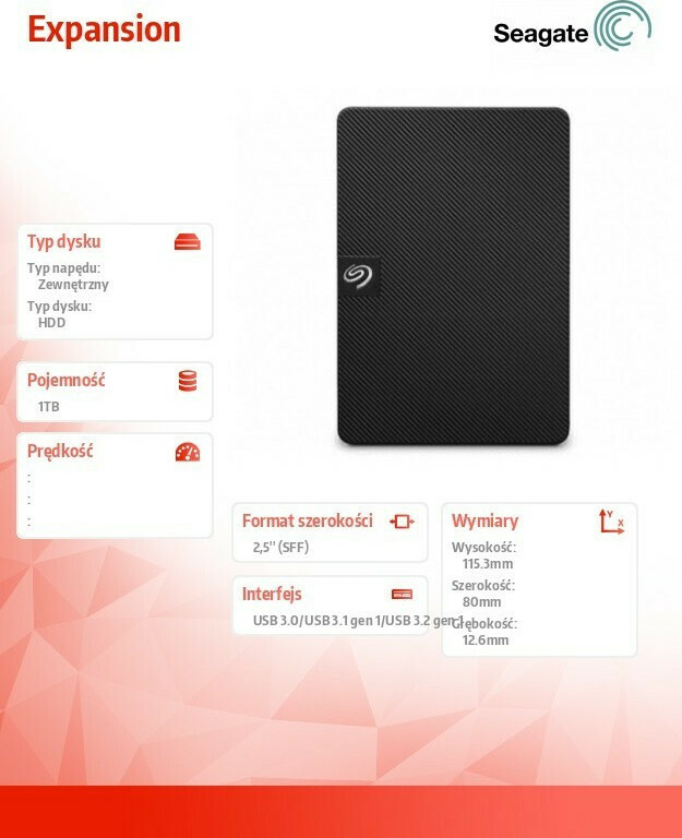 Seagate Expansion Portable USB 3.0 Εξωτερικός HDD 1TB 2.5" Μαύρο - Image 7