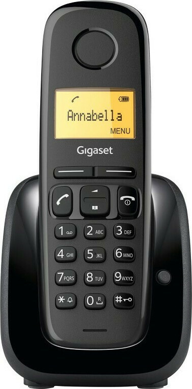 Gigaset A180 Ασύρματο Τηλέφωνο με Ελληνικό Μενού Black - Image 2