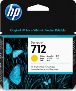 HP 712 Γνήσιο Μελάνι Εκτυπωτή InkJet Κίτρινο (3ED69A)