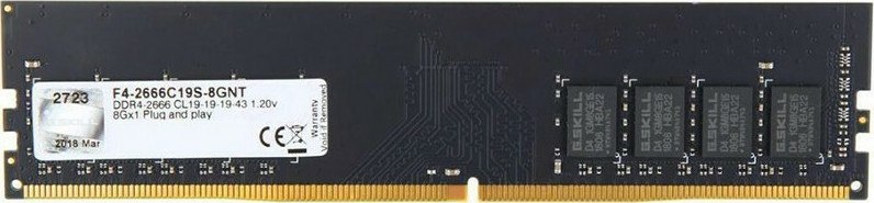 G.Skill Value DDR4 με Module 1x8GB και Ταχύτητα 2666 για Desktop F4-2666C19S-8GNT - Image 4