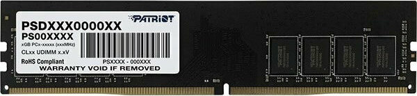 Patriot Signature Line DDR4 με Module 1x32GB και Ταχύτητα 3200 για Desktop PSD432G32002 - Image 3
