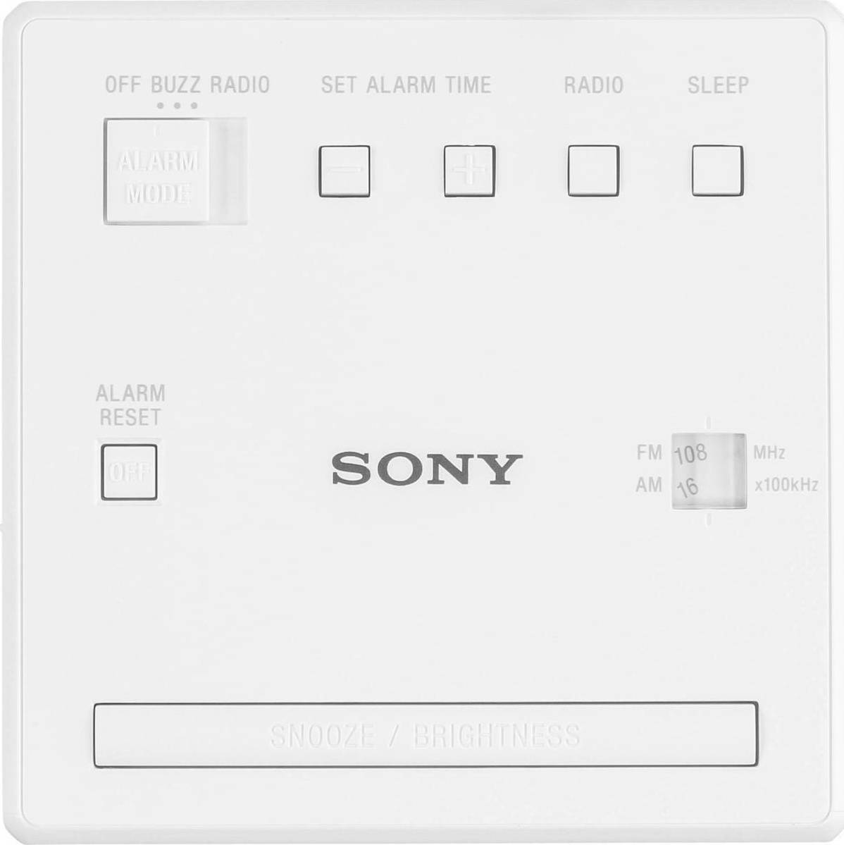 Sony Επιτραπέζιο Ψηφιακό Ρολόι με Ξυπνητήρι & Ραδιόφωνο White ICF-C1W - Image 3