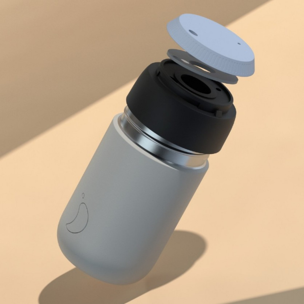Chilly's Series 2 Ποτήρι Θερμός Ανοξείδωτο BPA Free 340ml Peach Orange 22118 - Image 3
