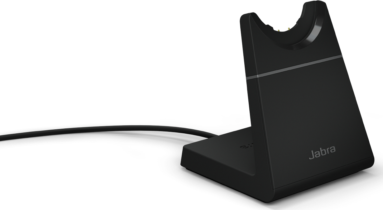 Jabra Evolve2 65 VOIP Headset Link380c UC Mono Desk Stand Black (26599-889-889) - Image 5