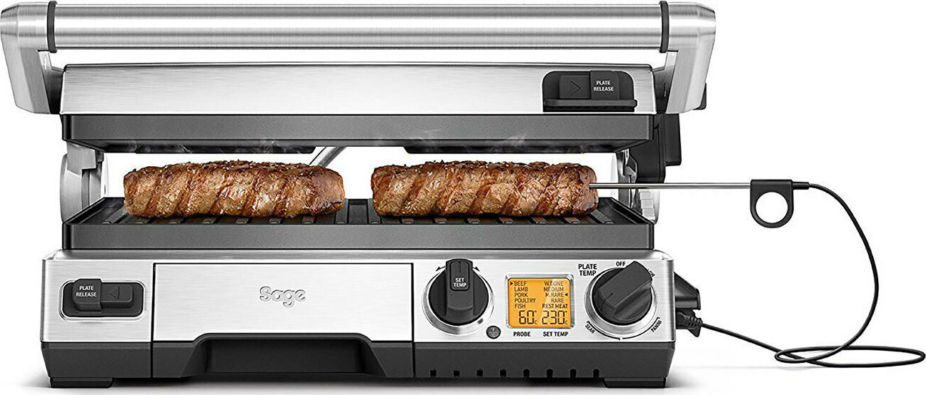Sage The Smart Grill Pro Τοστιέρα Γκριλιέρα 2400W Inox - Image 3