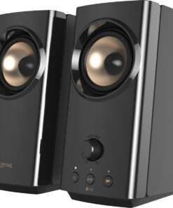 Creative T60 Ασύρματα Ηχεία Υπολογιστή 2.0 με Bluetooth και Ισχύ 30W σε Μαύρο Χρώμα