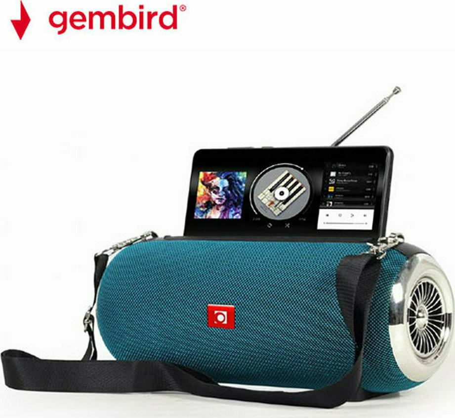 Gembird SPK-BT-17 Ηχείο Bluetooth 10W με Ραδιόφωνο και Διάρκεια Μπαταρίας έως 7 ώρες Τιρκουάζ - Image 2