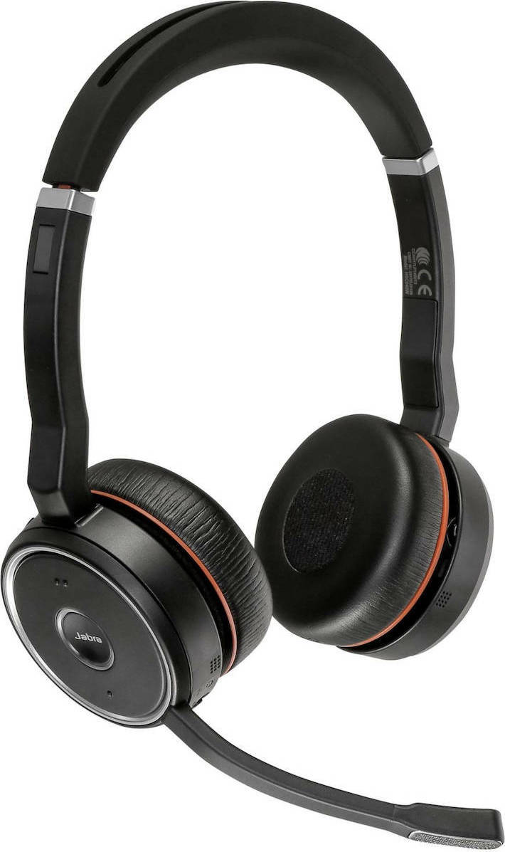 Jabra Evolve 75 UC Duo + Link 370 Ασύρματα On Ear Multimedia Ακουστικά με μικροφωνο και σύνδεση Bluetooth / USB-A - Image 3