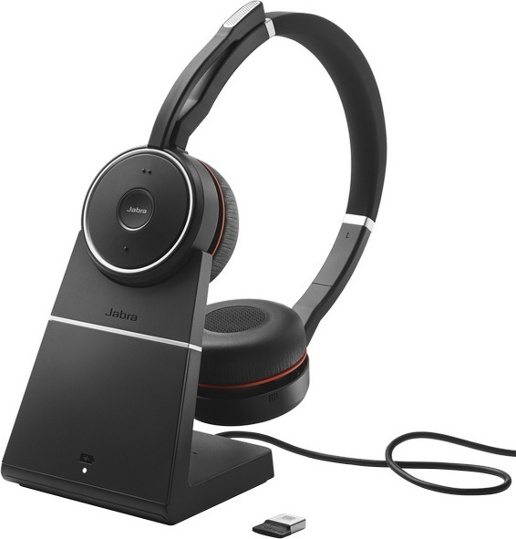 Jabra Evolve 75 MS Duo Ασύρματα On Ear Multimedia Ακουστικά με μικροφωνο και σύνδεση Bluetooth / USB-A - Image 7