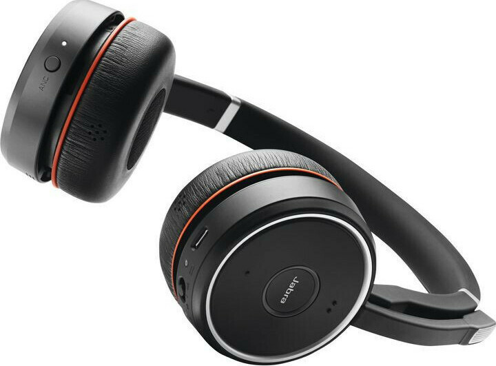 Jabra Evolve 75 UC Duo + Link 370 Ασύρματα On Ear Multimedia Ακουστικά με μικροφωνο και σύνδεση Bluetooth / USB-A - Image 5