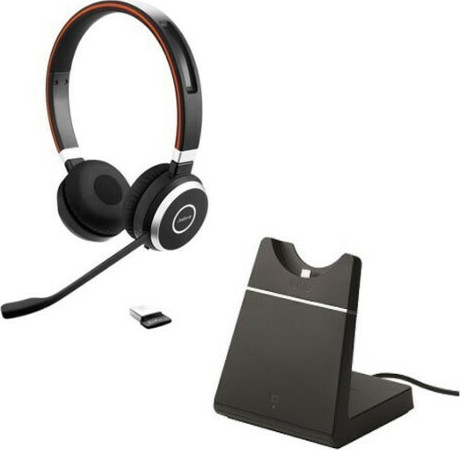 Jabra Evolve 75 MS Duo Ασύρματα On Ear Multimedia Ακουστικά με μικροφωνο και σύνδεση Bluetooth / USB-A - Image 3