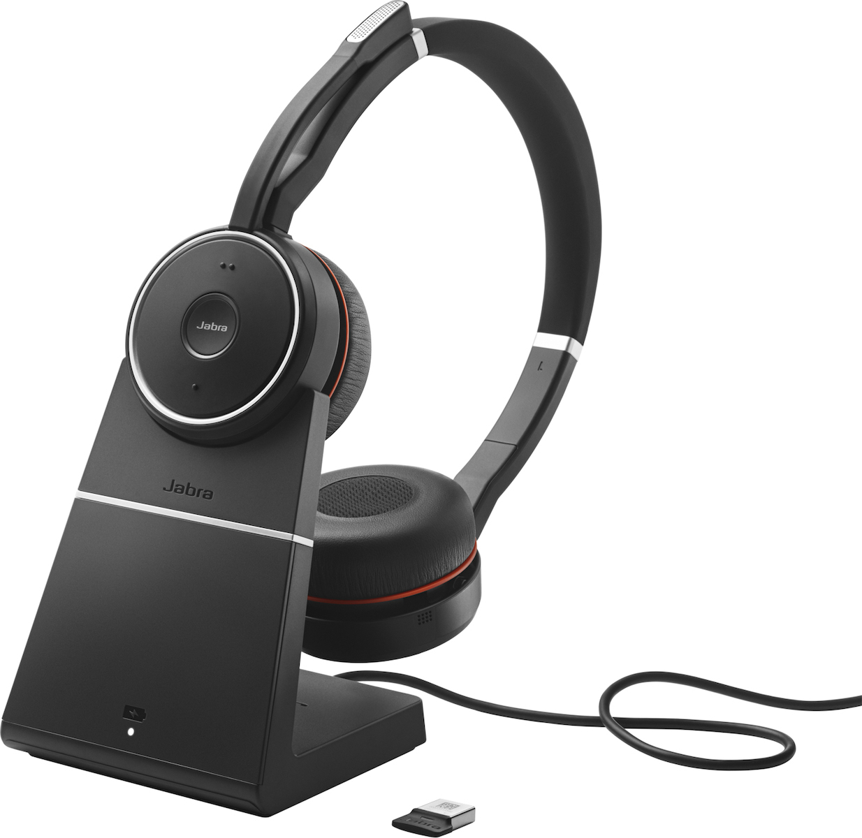 Jabra Evolve 75 MS Duo Ασύρματα On Ear Multimedia Ακουστικά με μικροφωνο και σύνδεση Bluetooth / USB-A - Image 6
