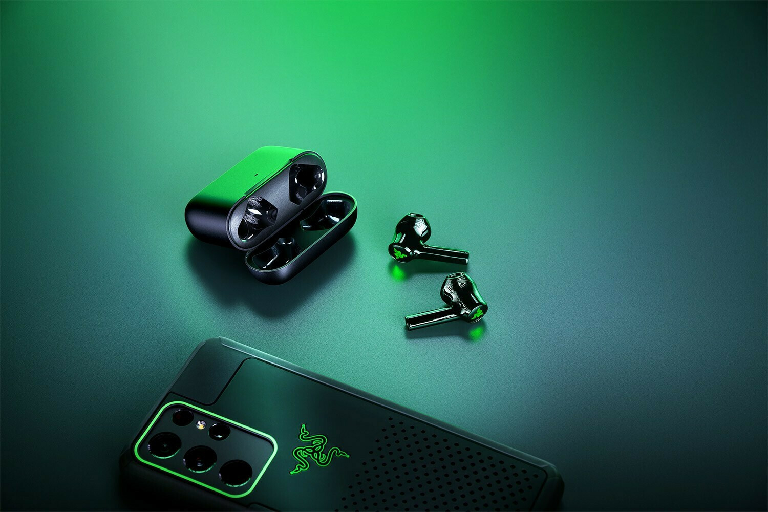 Razer Hammerhead X Earbud Bluetooth Handsfree Ακουστικά με Αντοχή στον Ιδρώτα και Θήκη Φόρτισης Μαύρα - Image 9