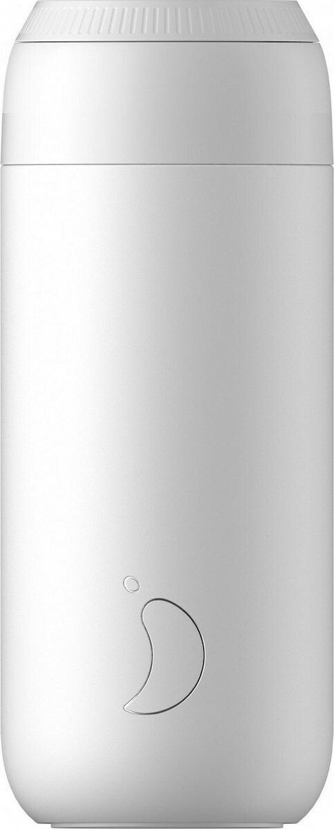 Chilly's Series 2 Ποτήρι Θερμός Ανοξείδωτο BPA Free 500ml Λευκό με Καλαμάκι 22531