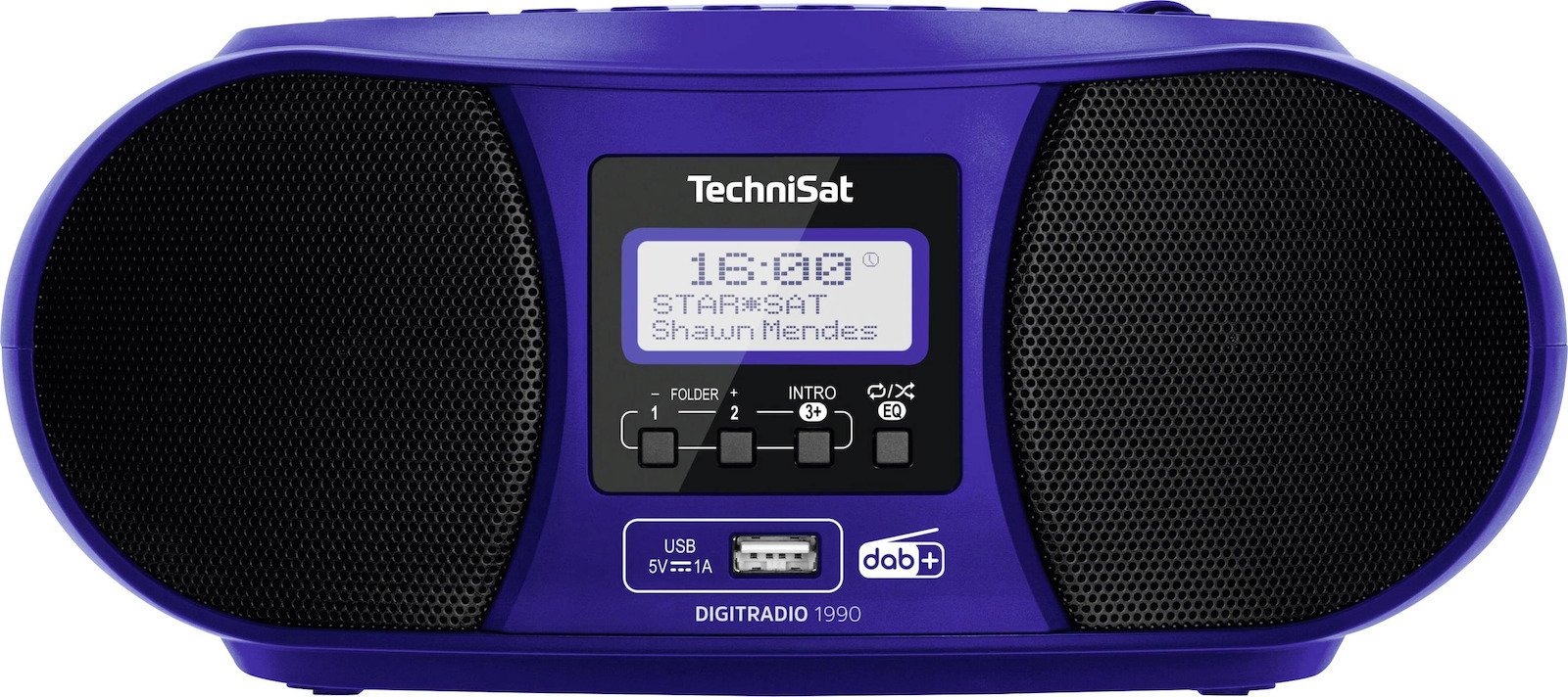 Technisat Φορητό Ηχοσύστημα Digitradio 1990 0002/3952 με CD / USB / Ραδιόφωνο σε Μπλε Χρώμα