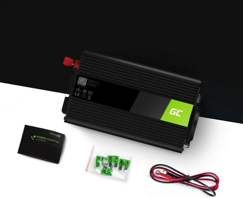 Green Cell INV08 Inverter Αυτοκινήτου Τροποποιημένου Ημιτόνου 2000W για Μετατροπή 12V DC σε 230V AC με 1xUSB INV08 - Image 3