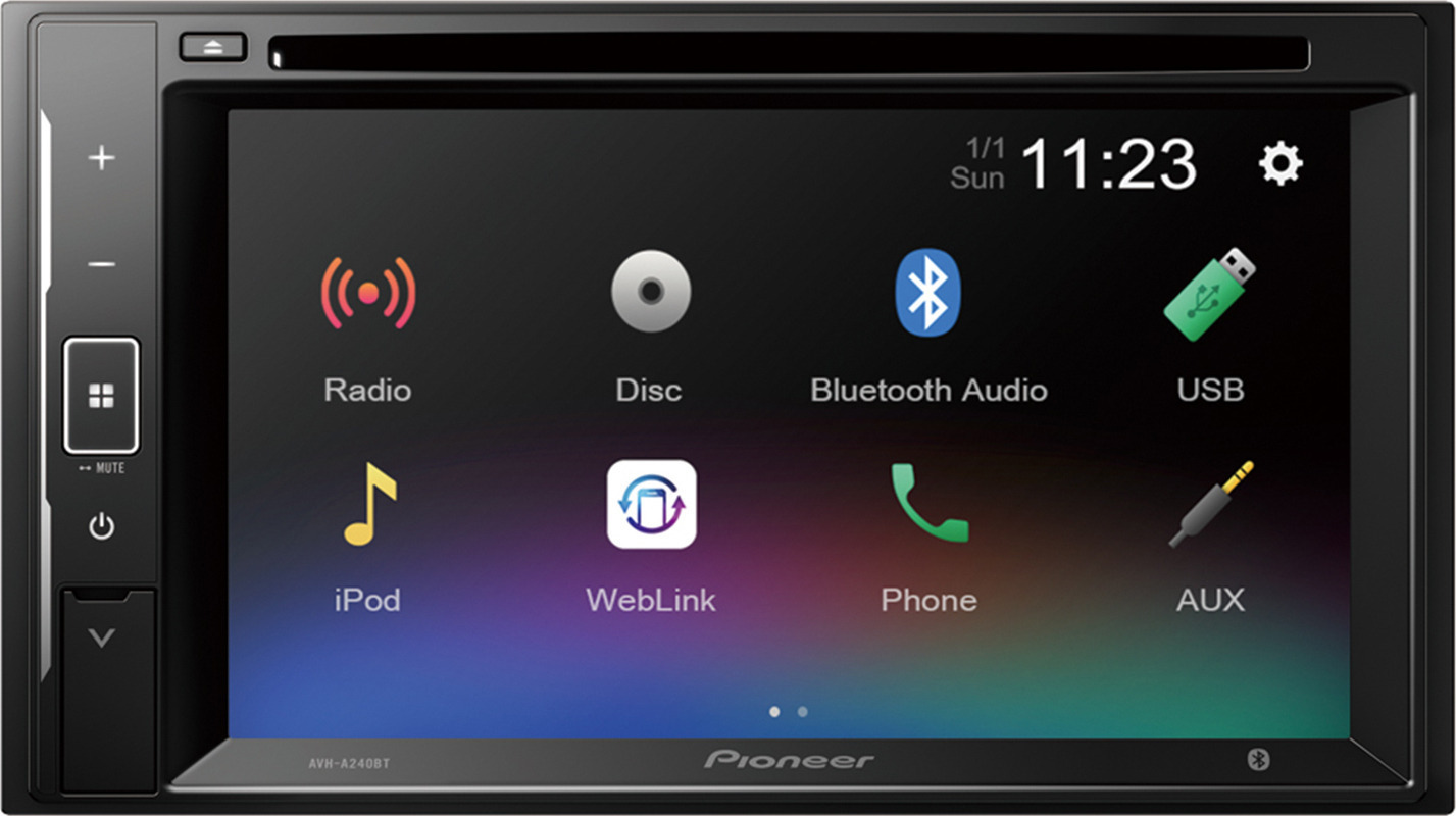 Pioneer Ηχοσύστημα Αυτοκινήτου 2DIN (Bluetooth/USB/AUX/WiFi/GPS/Apple-Carplay/Android-Auto) με Οθόνη Αφής 6.2" & Αποσπώμενη Πρόσοψη AVH-A240DAB - Image 4