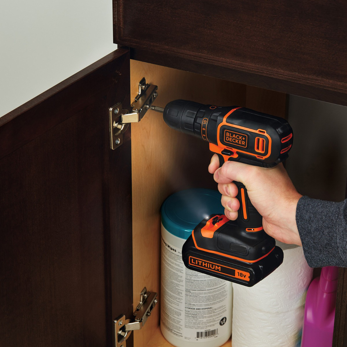Black & Decker BDCDC18KB Δραπανοκατσάβιδο Μπαταρίας 18V 2x1.5Ah BDCDC18KB - Image 7