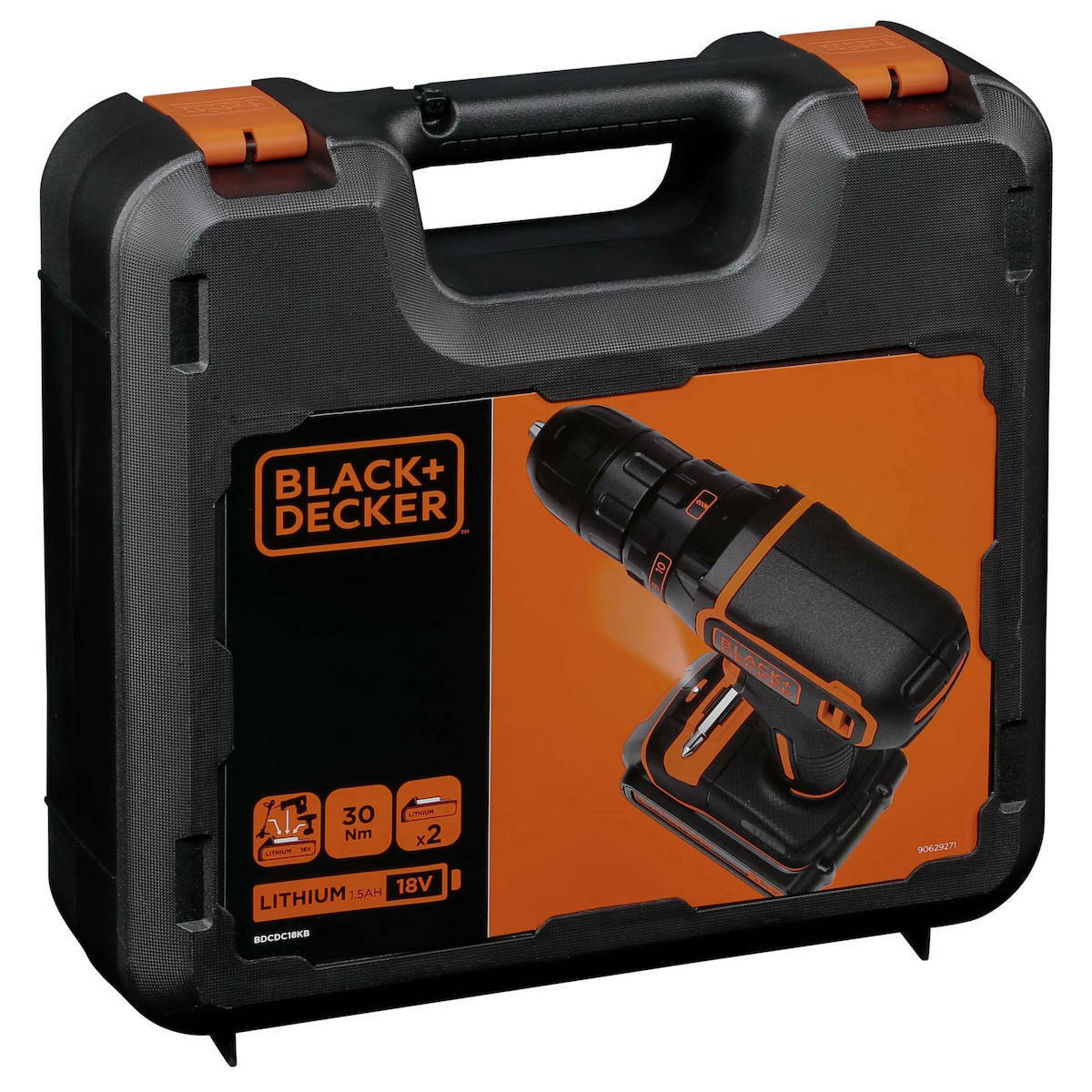 Black & Decker BDCDC18KB Δραπανοκατσάβιδο Μπαταρίας 18V 2x1.5Ah BDCDC18KB - Image 5
