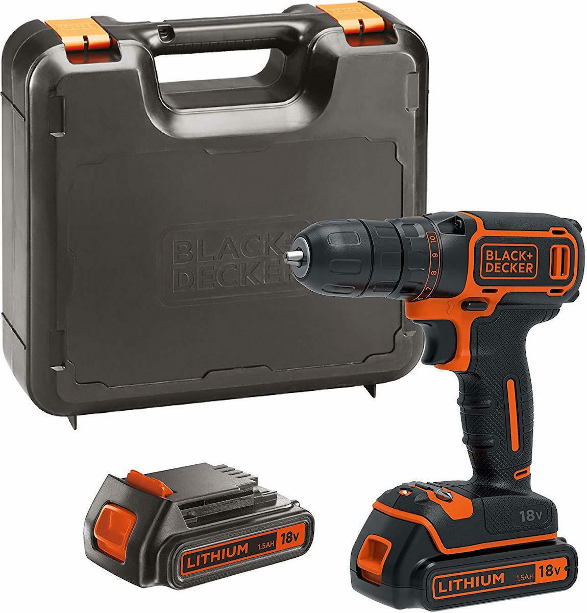 Black & Decker BDCDC18KB Δραπανοκατσάβιδο Μπαταρίας 18V 2x1.5Ah BDCDC18KB - Image 8