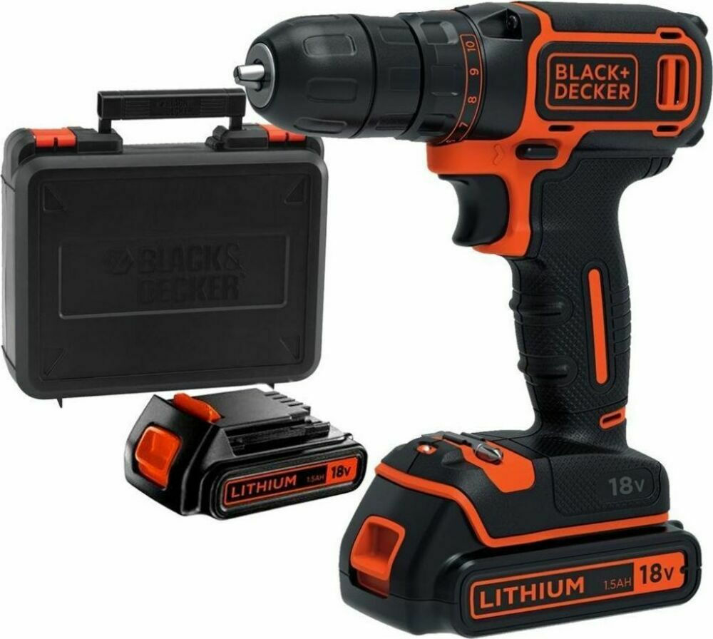 Black & Decker BDCDC18KB Δραπανοκατσάβιδο Μπαταρίας 18V 2x1.5Ah BDCDC18KB - Image 4