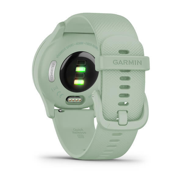 Garmin Vivomove Sport 40mm Αδιάβροχο Smartwatch με Παλμογράφο (Cool Mint Case and Silicone Band with Silver Accents) - Image 5