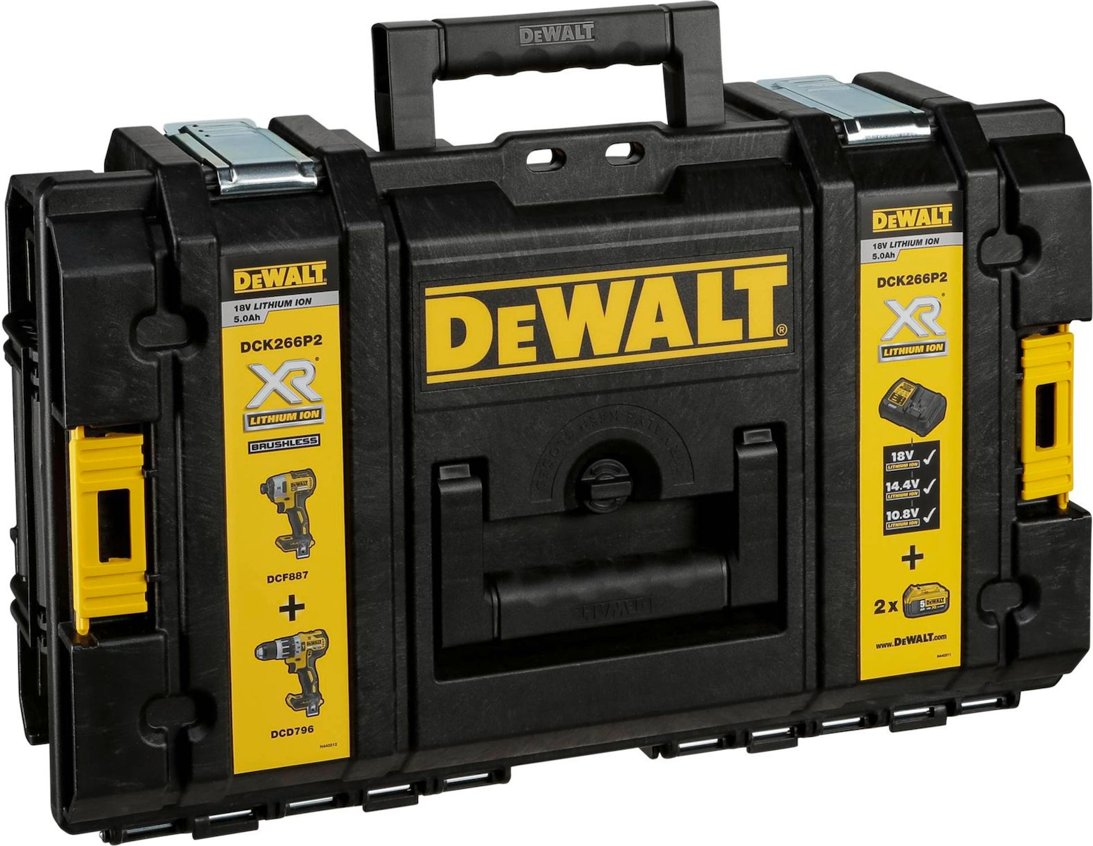 Dewalt DCK266P2 Σετ Κρουστικό Δραπανοκατσάβιδο & Παλμικό Κατσαβίδι Brushless 18V με 2 Μπαταρίες 5Ah και Θήκη - Image 5