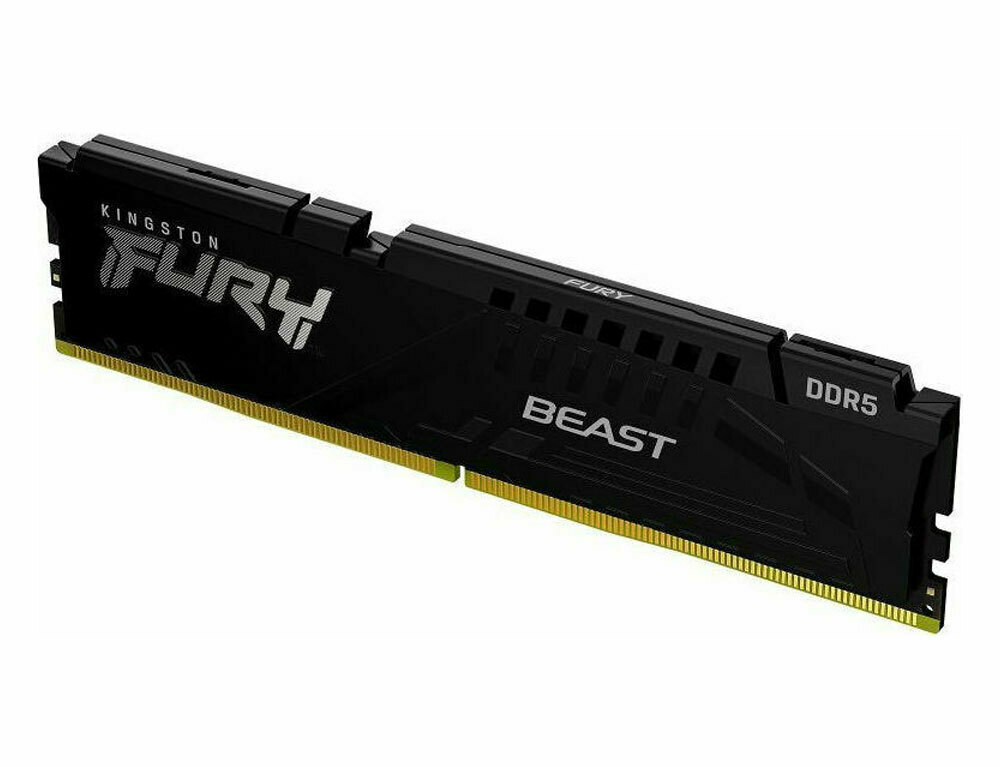 Kingston Fury Beast DDR5 32GB RAM με 2x16GB Modules και Ταχύτητα 5200 για Desktop KF552C40BBK2/32