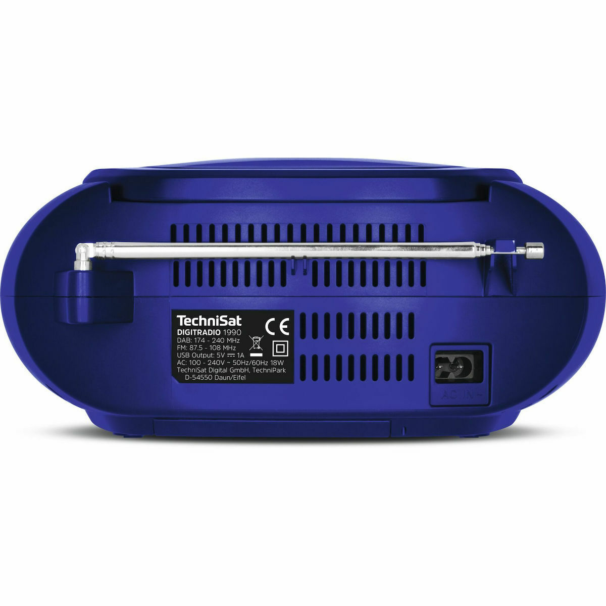 Technisat Φορητό Ηχοσύστημα Digitradio 1990 0002/3952 με CD / USB / Ραδιόφωνο σε Μπλε Χρώμα - Image 3