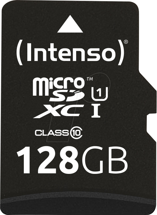 Intenso Class Performance microSDXC 128GB Class 10 U1 UHS-I με αντάπτορα - Image 2